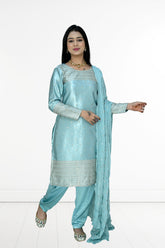 Kurti Light Rose Gajji silk set