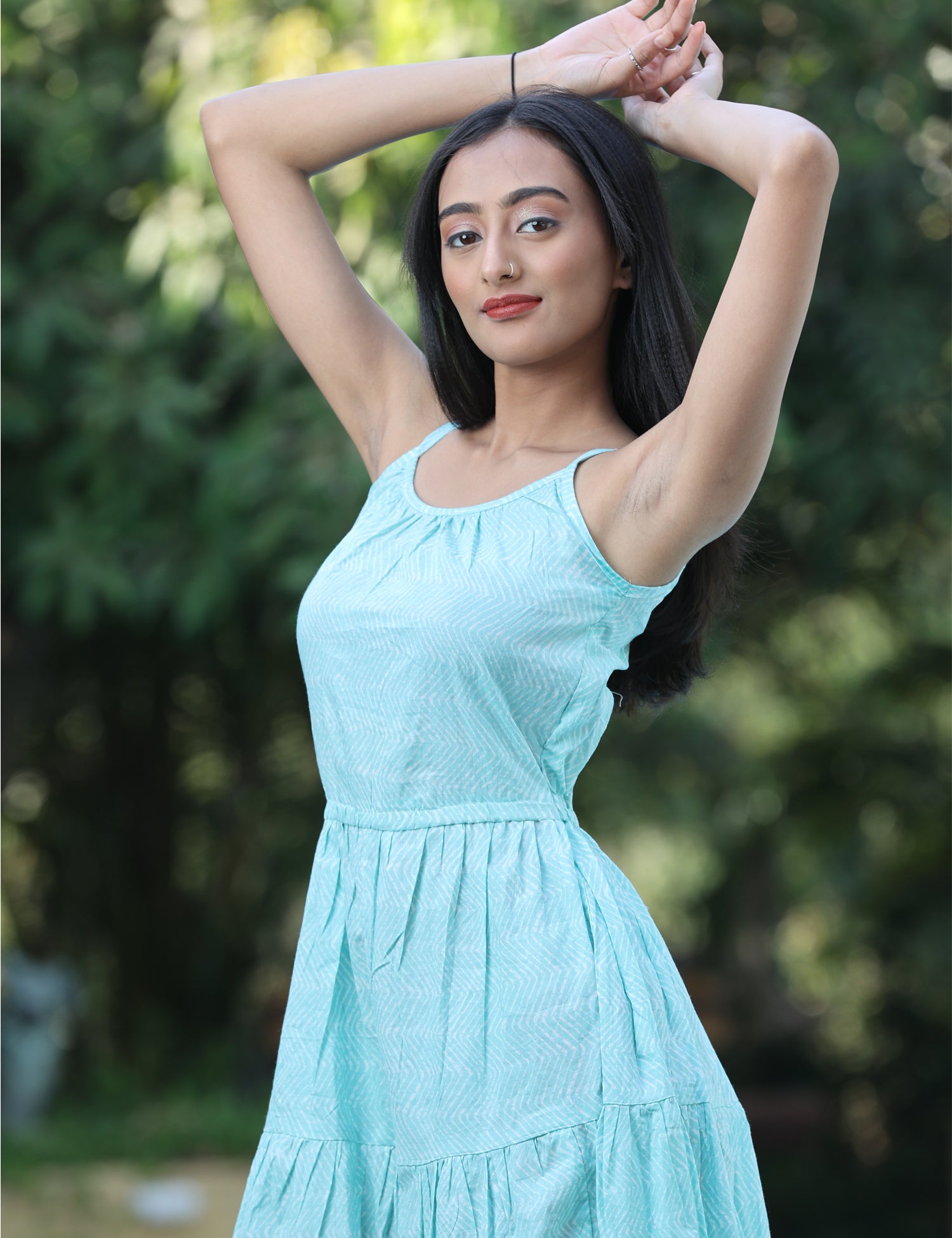 One Piece A-Line Straps Shoulder Sleeveless Dress