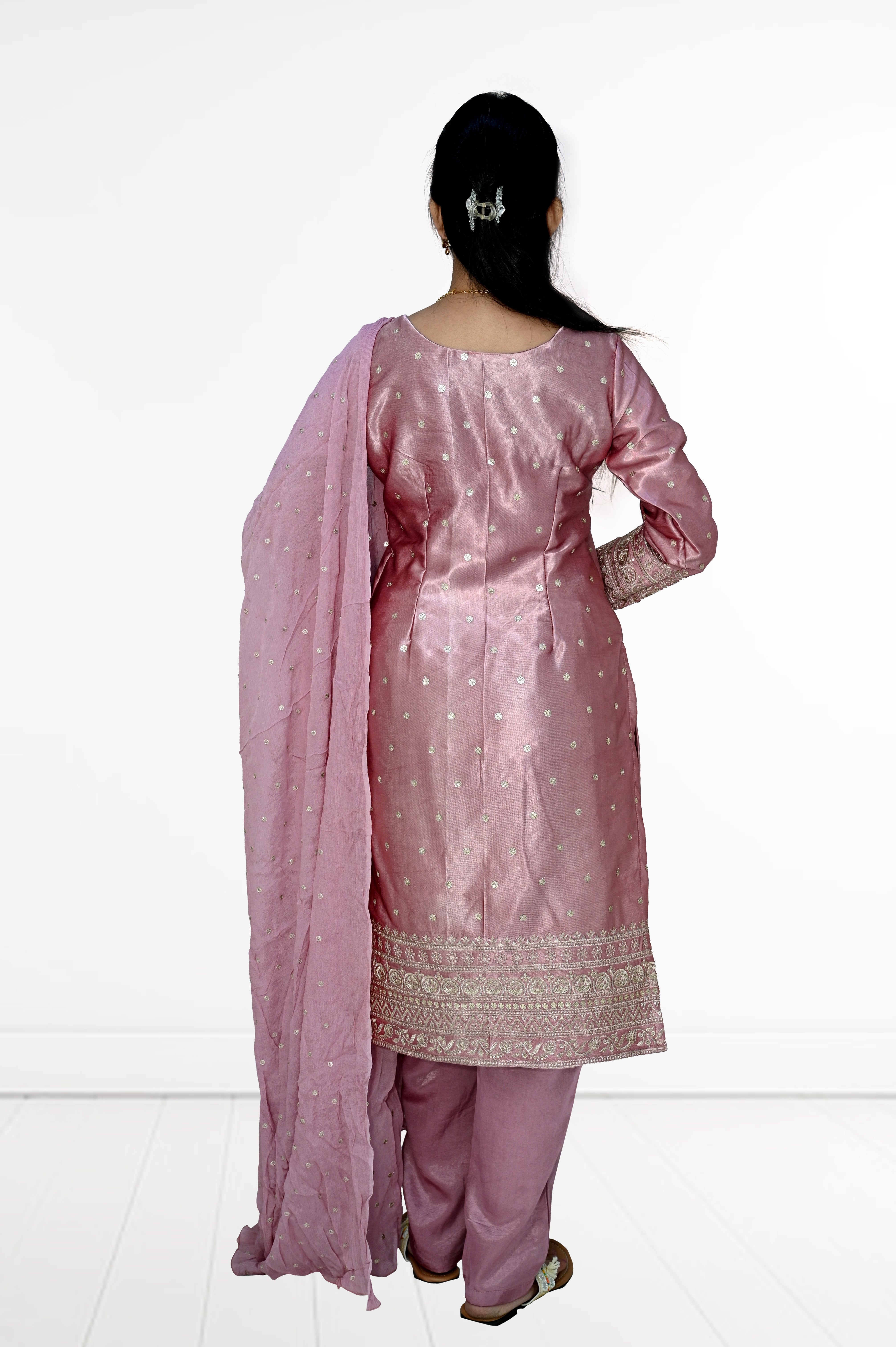 Kurti Wild Rose Gajji silk set